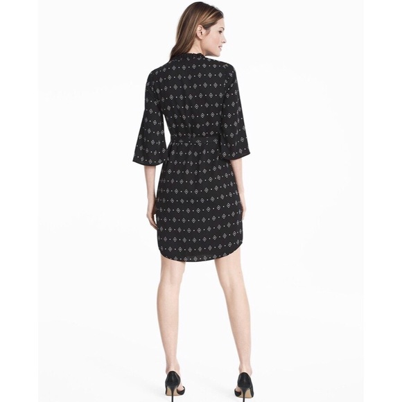 NWOT WHBM Soft Printed Shirt Dress - Picture 3 of 8